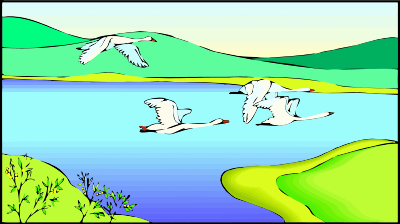 Geese 1 clipart