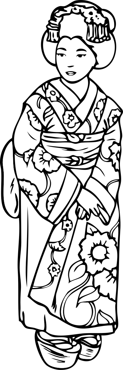 Geisha clipart