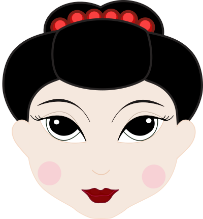 Geisha Girl Anime clipart