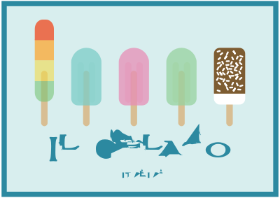 Gelato all'italiana clipart