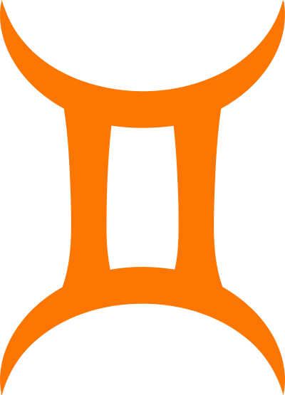 Gemini symbol 2 clipart