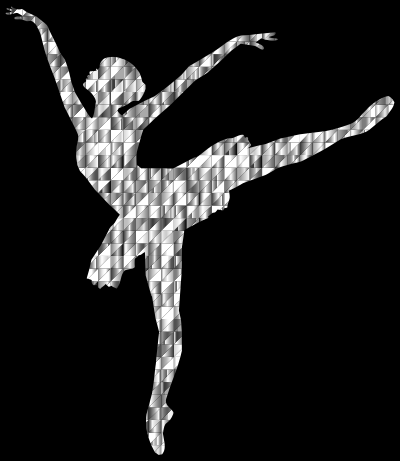 Gemstone Graceful Ballerina Silhouette clipart
