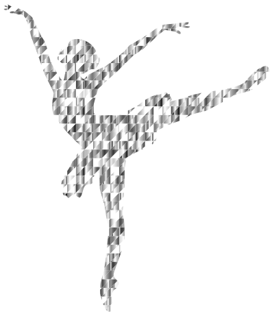 Gemstone Graceful Ballerina Silhouette No Background clipart