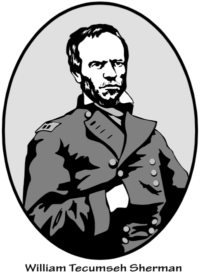 Gen w t sherman clipart