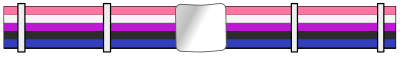 Gender-fluid 5 stripe pride belt clipart