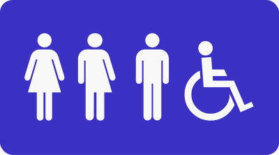 Gender Neutral Restroom Sign clipart