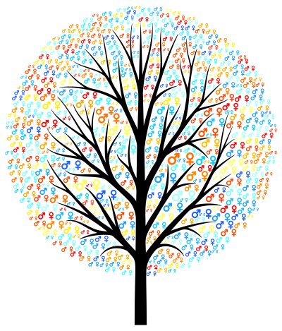 Gender Symbols Tree clipart