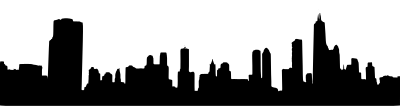 Generic Cityscape Silhouette 6 clipart