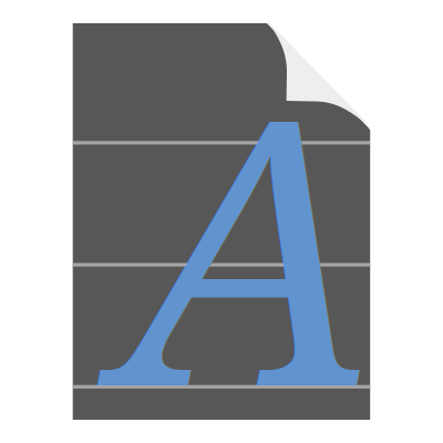 Generic Font Icon clipart
