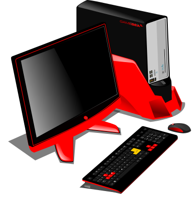 Generic Gaming Desktop clipart