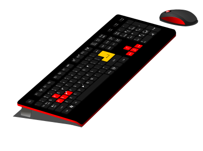 Generic Gaming Keyboard/Mouse clipart