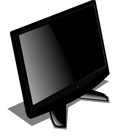 Generic Gaming LCD - Black clipart
