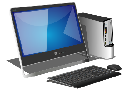 Generic office desktop clipart