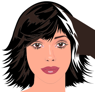 Gentle Eyed Woman Portrait clipart