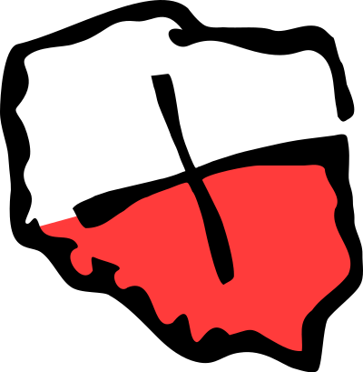 Geocaching Poland Shape Logo clipart