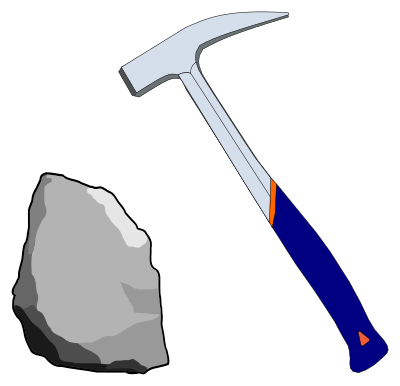 Geological hammer clipart