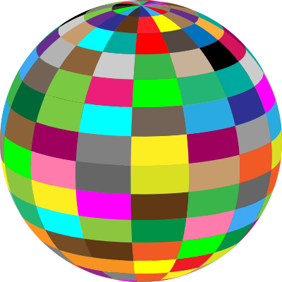 Geometric Beach Ball Transparent Shiny clipart