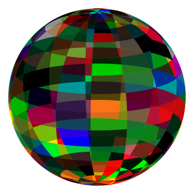 Geometric Beach Ball Wireframe clipart