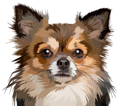 Geometric Dog clipart