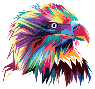 Geometric Eagle Pop Art By RizkyDwi123 clipart