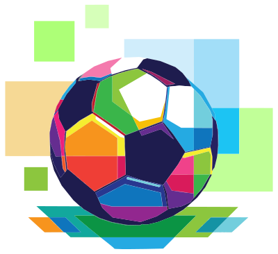 Geometric Football (Soccer) clipart