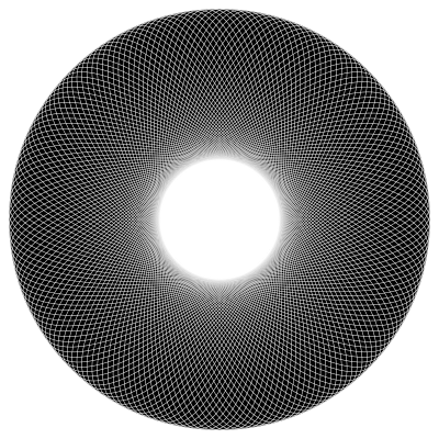Geometric Line Art Torus clipart