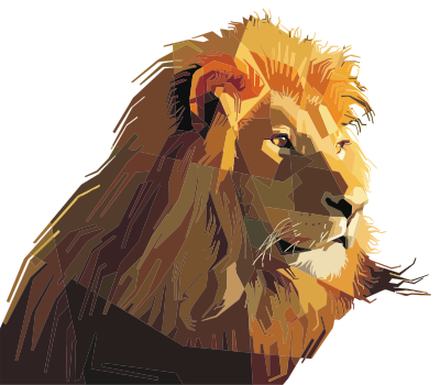 Geometric Lion By Peri Priatna clipart