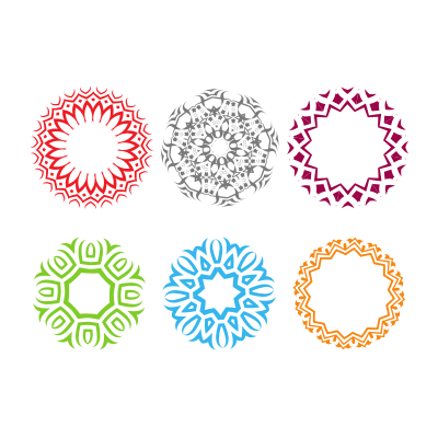 Geometric shapes set clipart