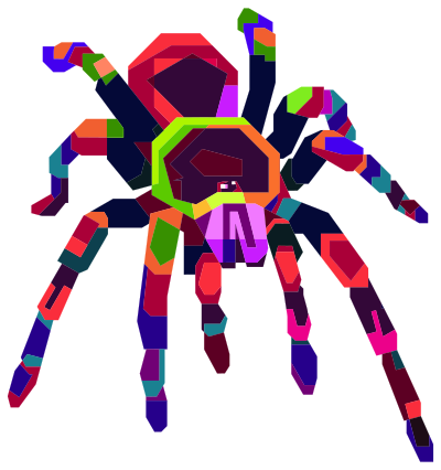 Geometric Tarantula By bayuniatini No Shadow clipart