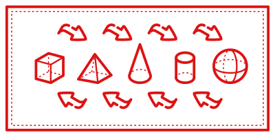 Geometric volumes clipart
