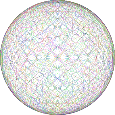 Geometric Wireframe Sphere Colorful clipart
