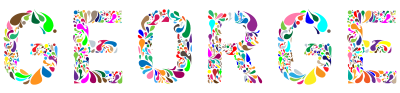 George Typography clipart