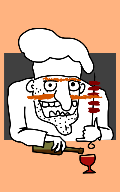 Georgian cook by Rones clipart