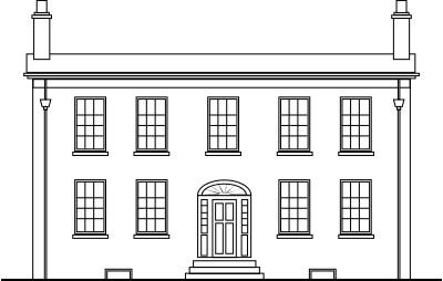 Georgian House clipart