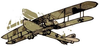 German Biplane clipart