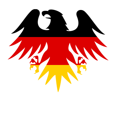 German flag heraldic eagle clipart