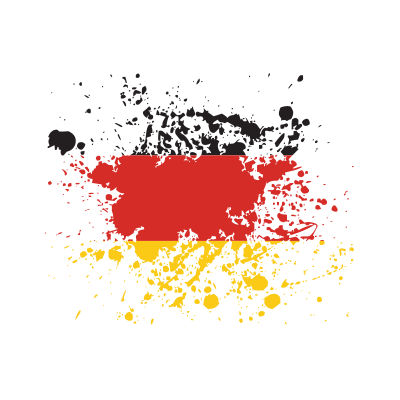 German flag splat clipart