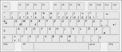 German Keyboard Left Side TRANSPARENT clipart