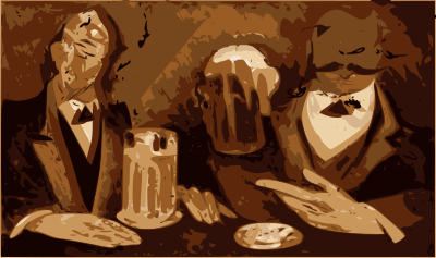Germans Drinking Beer clipart