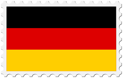 Germany flag stamp clipart