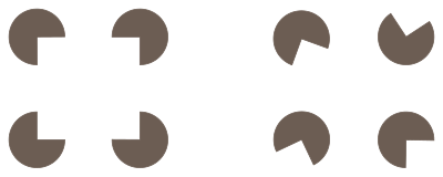 Gestalt perception - pacman clipart