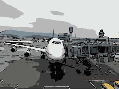 Get on the plane clipart