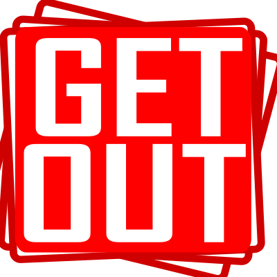 Get out clipart