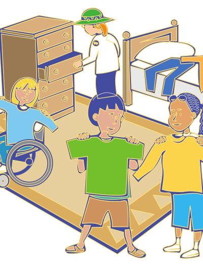 Getting dressed clipart