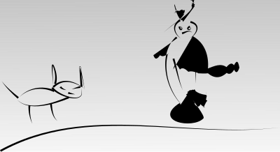 Ghost and Cat clipart