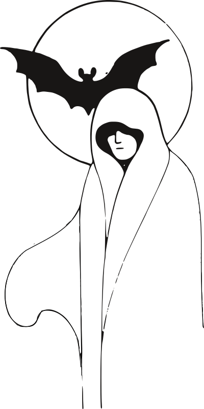 Ghost lady clipart