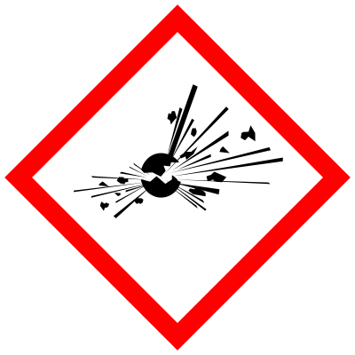 GHS pictogram for explosive substances clipart