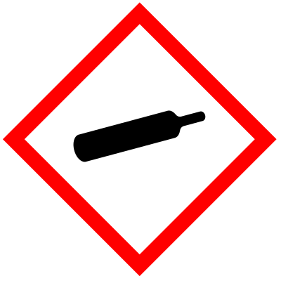 GHS pictogram for gas bottles clipart