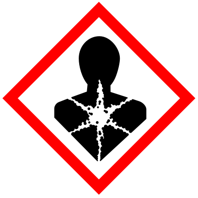 GHS pictogram for substances hazardous to human health clipart