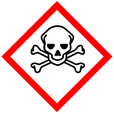 GHS pictogram for toxic substances clipart